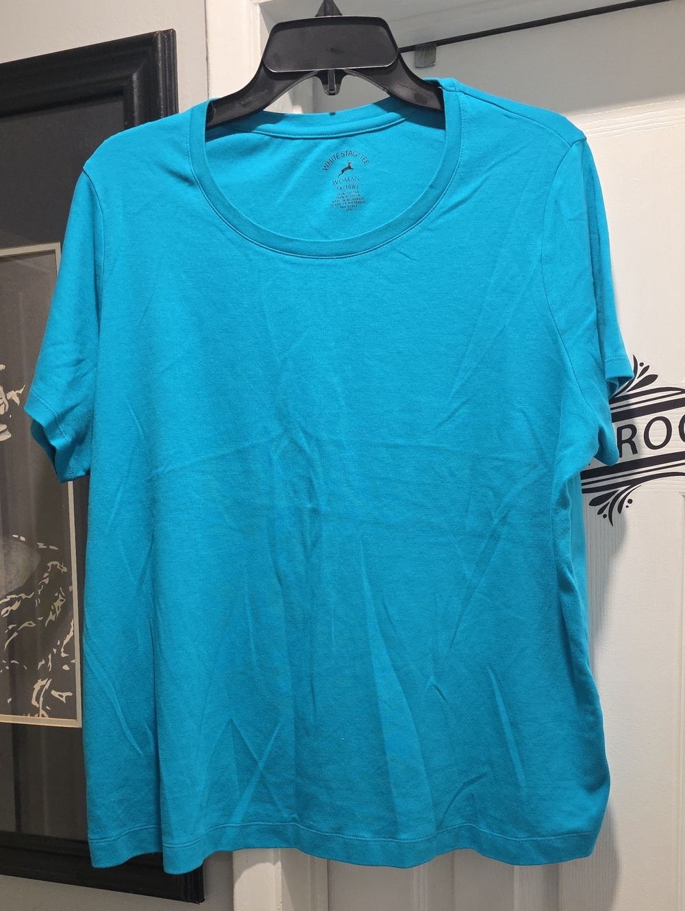 White Stag Short Sleeve Crewneck Tee - Turquoise
